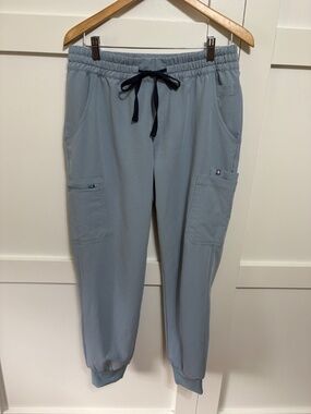 Figs Uman Relaxed Jogger Scrub Pants - Dusty Blue